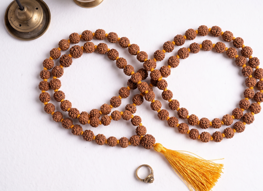 108 Beads 5 Face Certified Rudraksha Mala